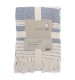 Green Living Collective Recycled PET Diamond Throw - Small Navy
