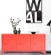 FurnitureR Matapouri Red Metal Sideboard