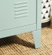 FurnitureR Graves Solo Metal Cabinet - Green