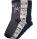 Totes Men's Ankle Socks 3 Pack - Stags