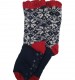 Totes Toasties Men's Chunky Snowflake Fair Isle Slipper Socks