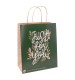 Eco Nature Linear Leaves Recyclable FSC Medium Gift Bag