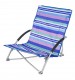 Yello Blue Striped Low Beach Chair