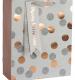 Silver and Rose Gold Spotty Gift Bag - Medium