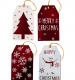 Red and White Contemporary Gift Tags