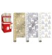 Gold Snowflake Recyclable 4m Metallic Christmas Wrapping Paper
