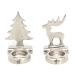 Christmas Tree & Reindeer Tea Light Holder Set