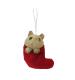 Cat In Stocking Christmas Tree Decoration