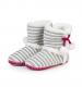 Totes Toasties Ladies Knitted Booties with Pom Poms