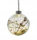 Rustic Filled LED Lit Glass Bauble - Snow & Berries