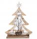 Wooden Tree Cutout Decorations - Set of 2