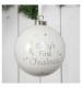 Baby's First Christmas White Ceramic Bauble in Gift Box