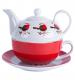 Festive Robin Tea for One Teapot and Cup Gift Set
