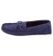 Totes Men's Suedette Moccasin Slippers - Navy S