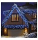 Premier LED Snowing Icicle Timer Lights - Blue/White 360 LEDs