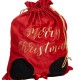 Disney Minnie Mouse Luxury Red Velvet Christmas Gift Sack