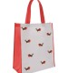 Winter Robin Recycled Tote Shopping Bag