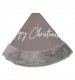 Grey Merry Christmas Tree Skirt