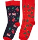 Christmas Socks - Men's Pack of 2 - Presents Trees
