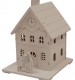 LED Lit Wooden School House Decoration