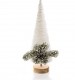 White Wool Christmas Tree with Wooden Base