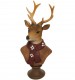 Reindeer Stag Head with Scarf Ornament