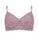 Nicola Jane Florence Pocketed Soft Lace Bra in Mink