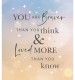 More Than You Know Greetings Card