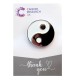 Glitter-Free Yin & Yang Pin Badge Wedding Favour