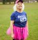 Race for Life Ladies Blue Fitted T-Shirt