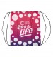 Race for Life Pink Ombre Drawstring Bag