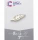 Silver Feather Pin Badge