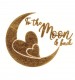 To The Moon & Back Metallic Effect Temporary Tattoo
