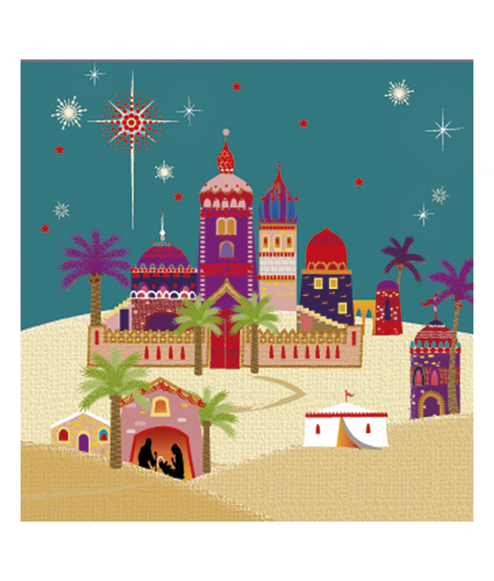 Beautiful Bethlehem Christmas Card - Pack of 10  Cancer 