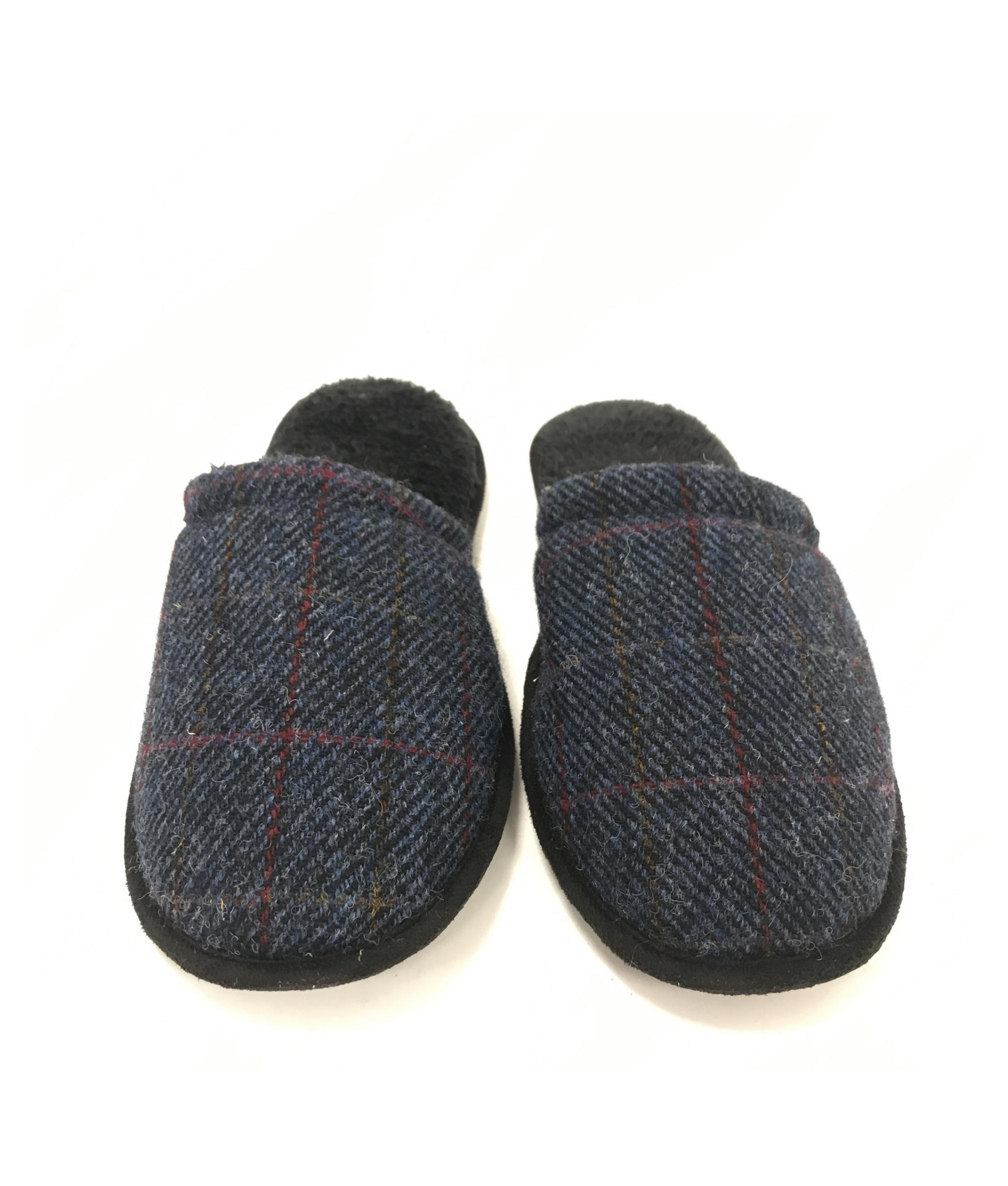 totes harris tweed mule slippers