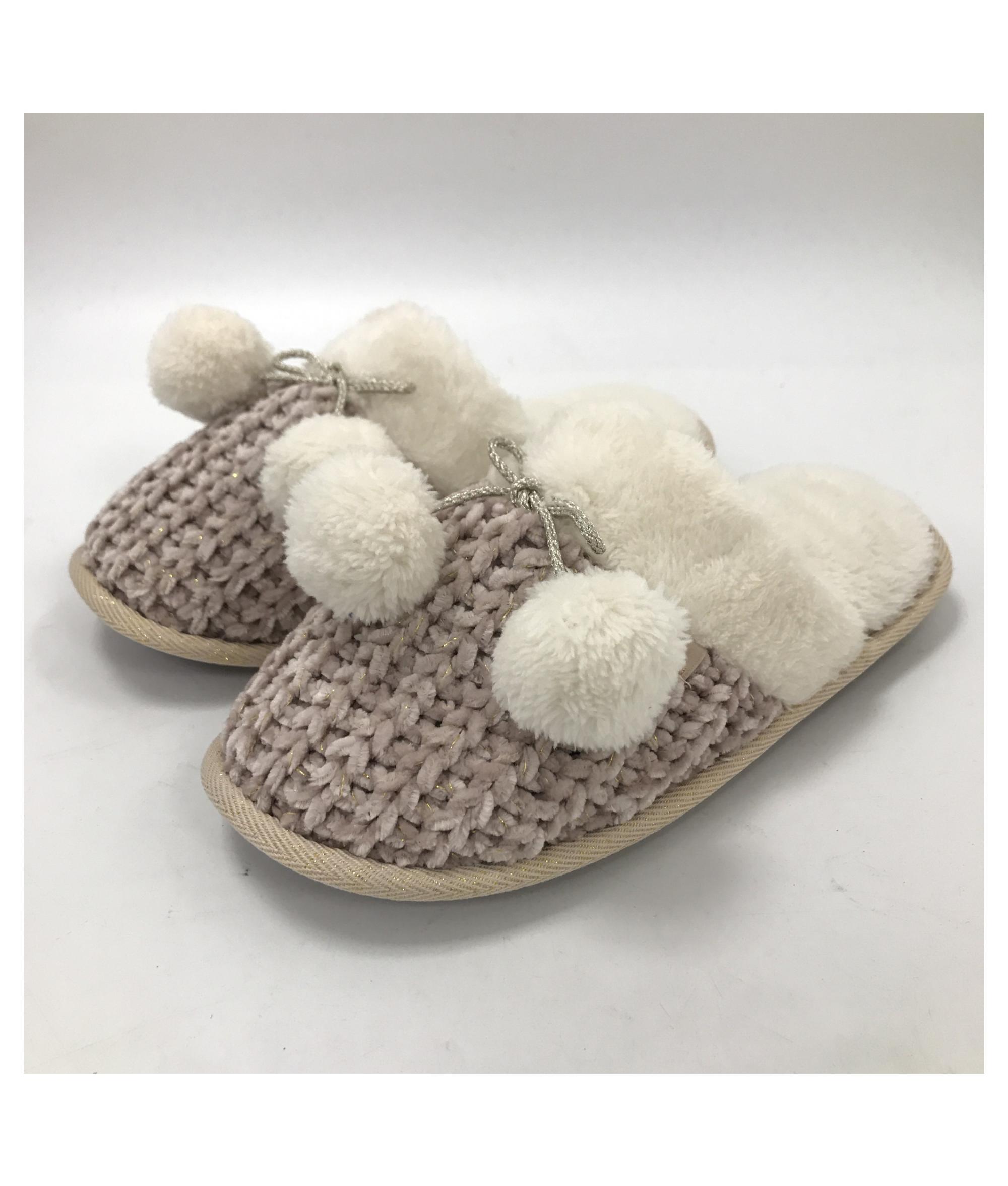 Totes Chenille Ladies Knitted Mule Slippers | Research UK Online Shop