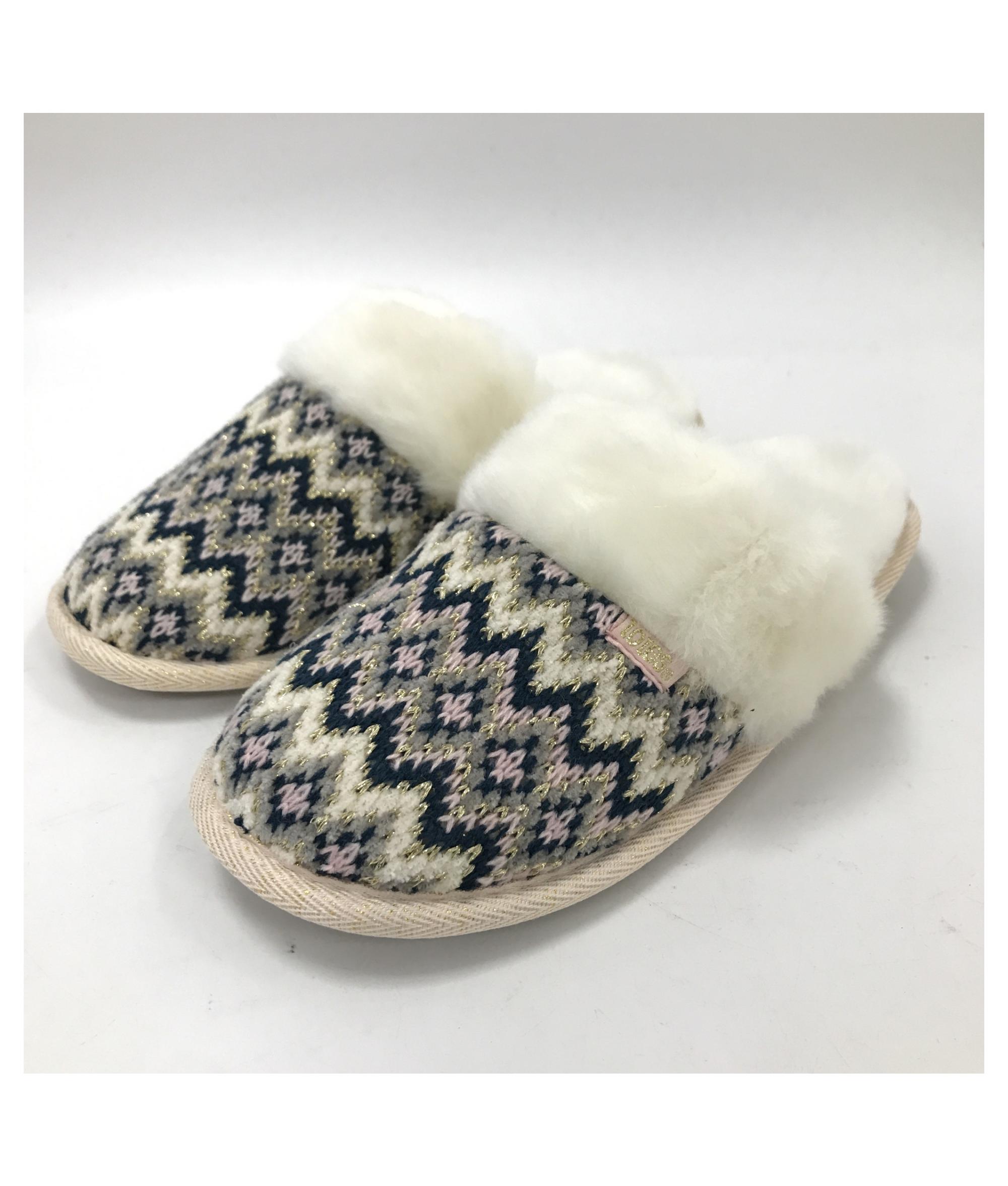 Totes Ladies Fairisle Knitted Mule | Cancer Research UK Online
