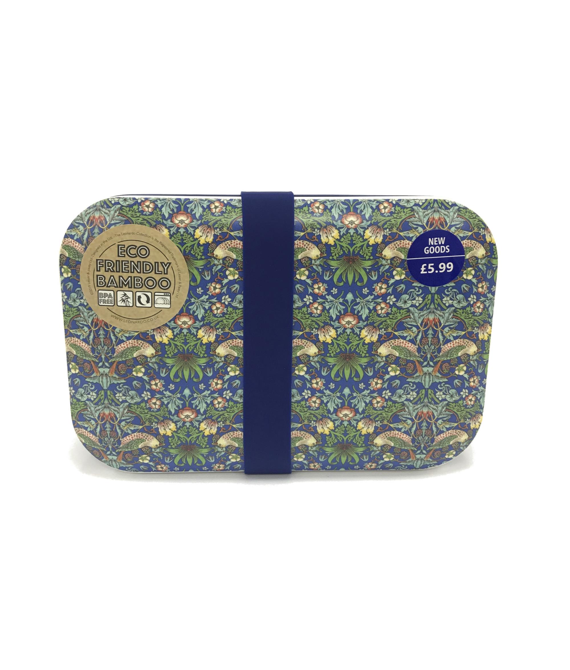 Morris & Co Eco Friendly Dishwasher Safe William Morris Compton Bamboo Lunch Box