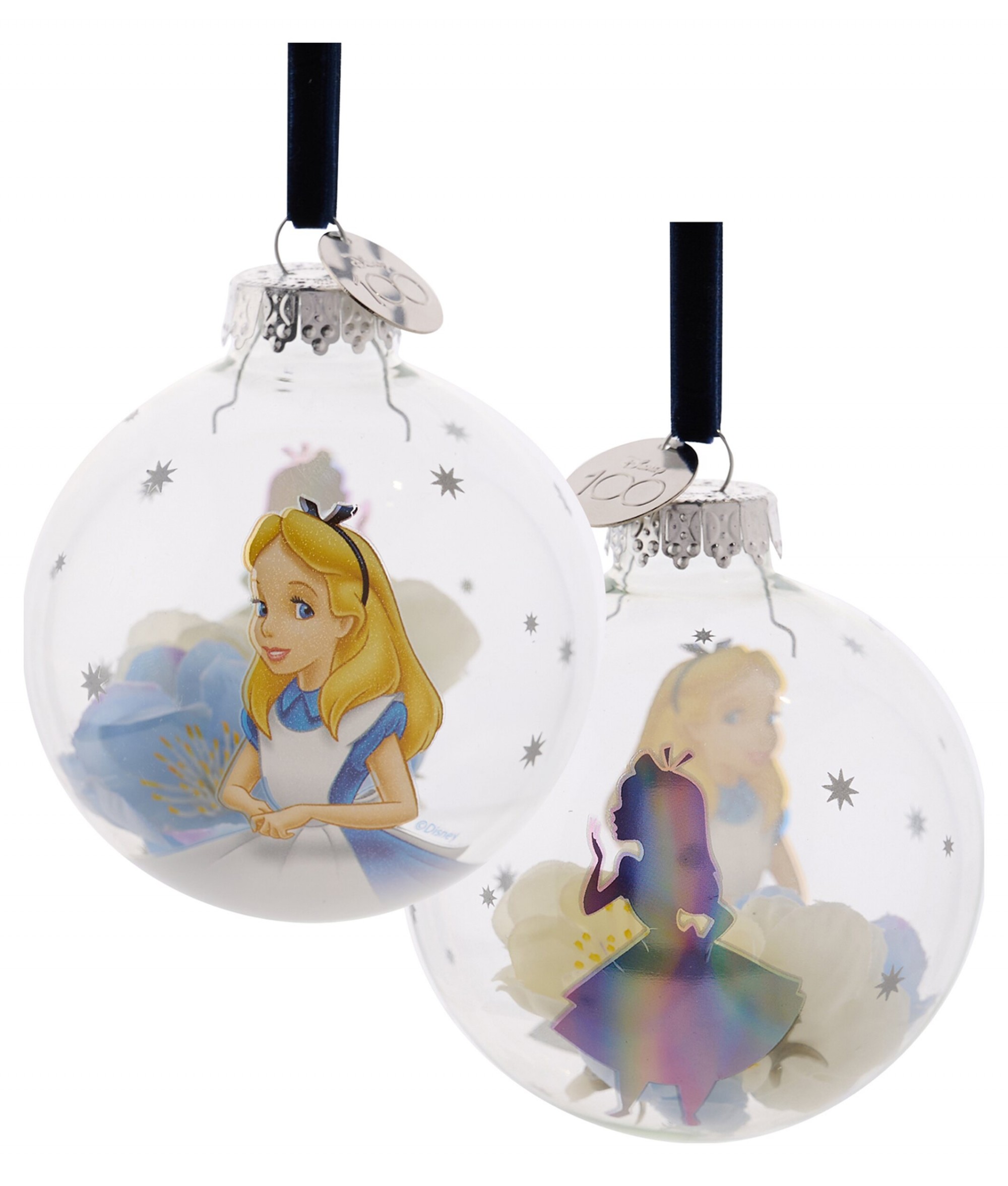 Disney Ornament - Alice in Wonderland Mickey Icon Dome