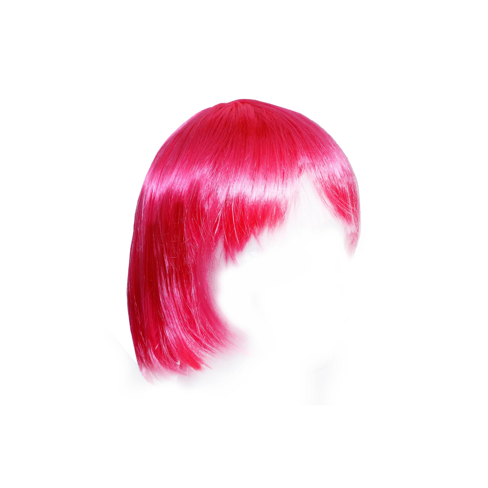 red pink wig