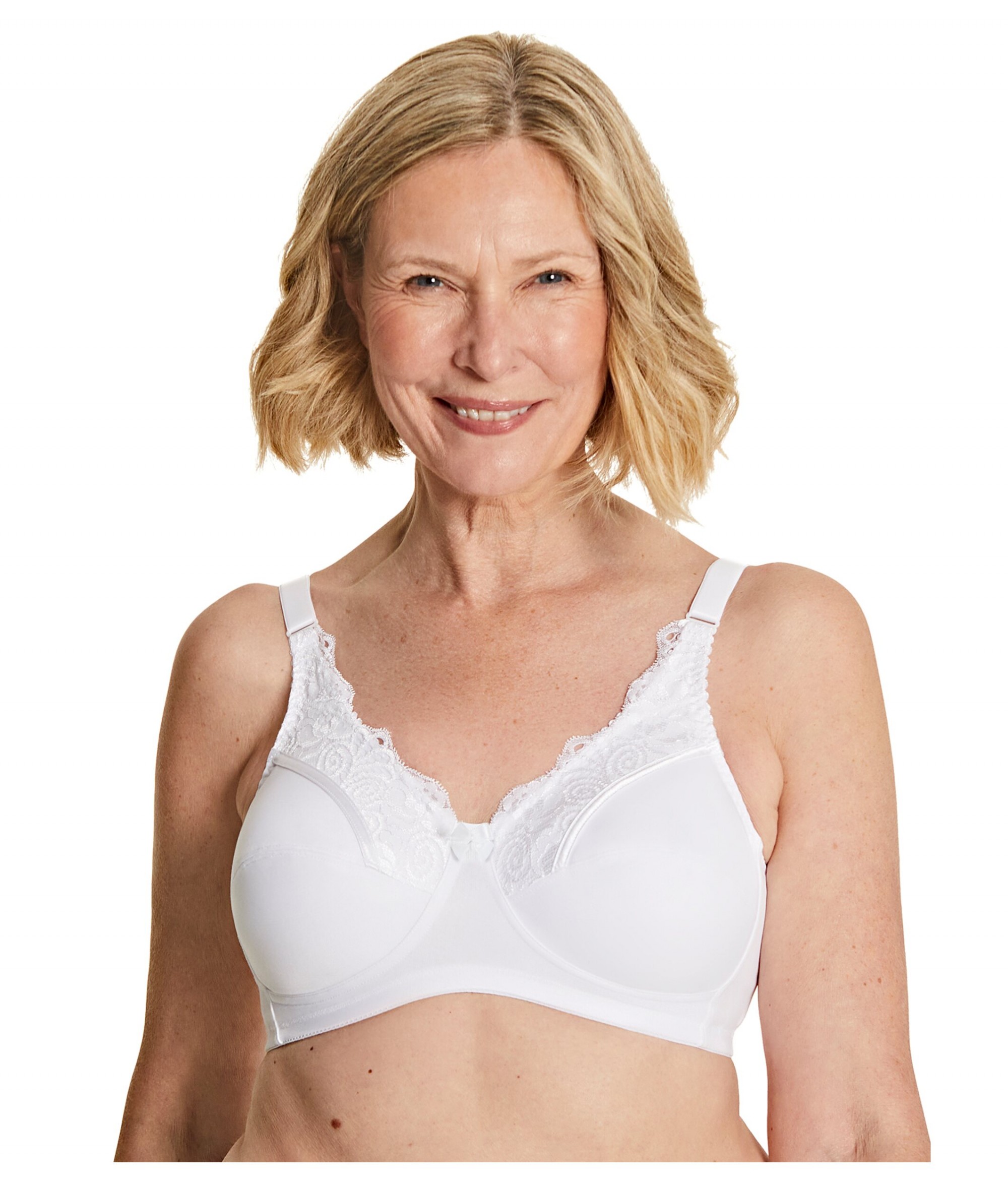 Buy White Jasmin Non-wired Mastectomy Bra Online