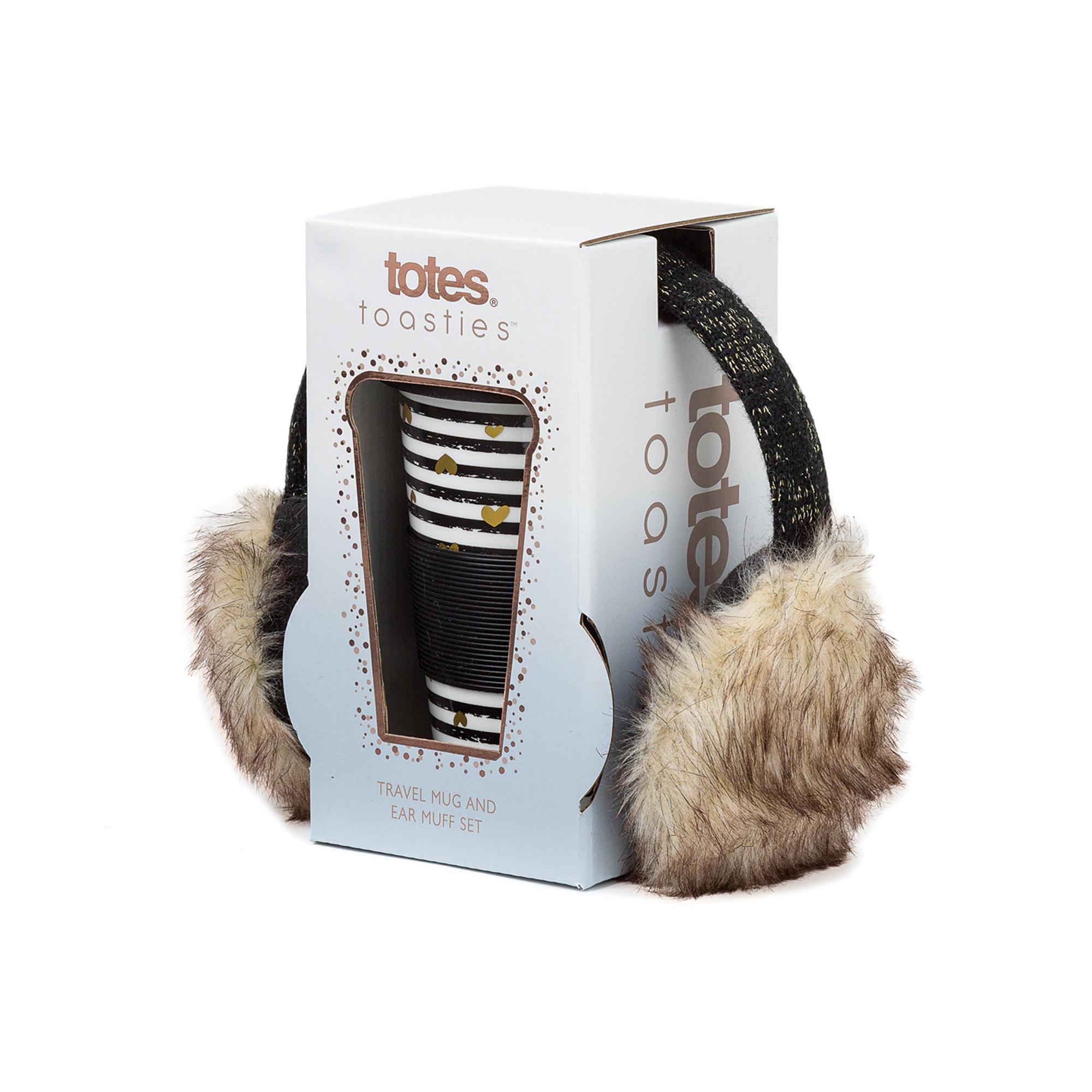 Lets Get Cozy Snuggle Up Travel Mug & Earmuff Gift Set