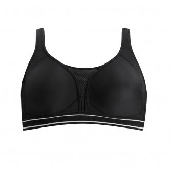 Amoena Pocketed Non Wired Performance Sports Bra in Black