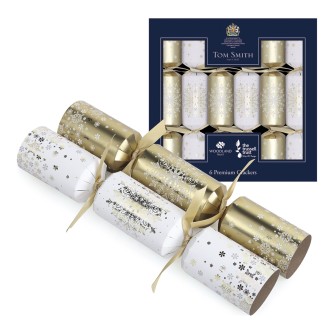 Tom Smith Premium Gold 14" FSC Christmas Crackers - 6 Pack