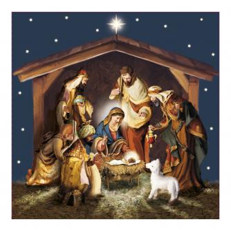 Born In A Stable Christmas Cards - Pack of 10