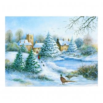 Boxing Day Walk Christmas Cards - Pack of 20