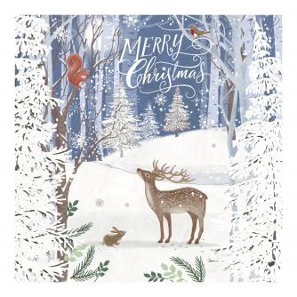 Christmas In The Forest Christmas Cards - Pack of 20