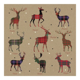 Scottish Stags Christmas Cards - Pack of 10