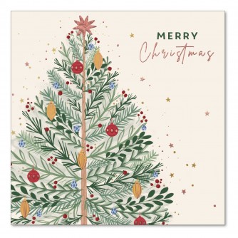 Scandi Tree Christmas Cards - Pack of 10