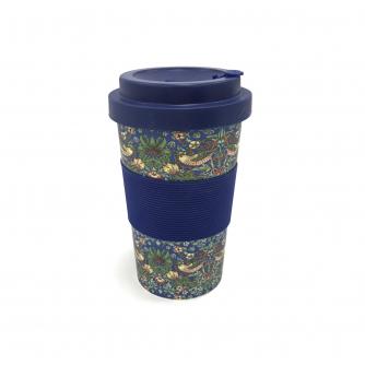 William Morris Strawberry Thief Reusable Bamboo Cup